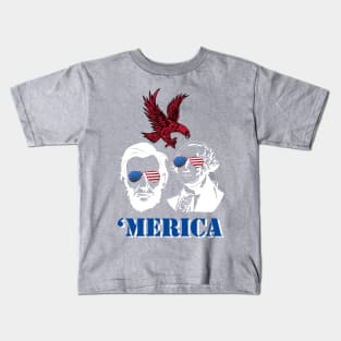 Funny 4th Of July George And Lincoln Independence Day T Shirt Kids T-Shirt